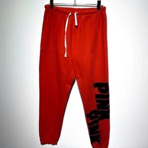 PINK by Victoria's Secret Red Sweatpants with Logo